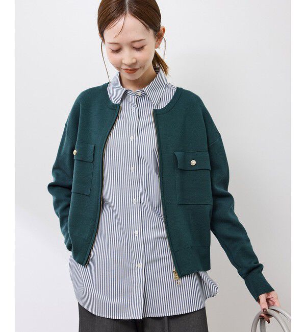 Rope&rsquo;Picnic「【WEB限定】ミラノリブダブルジップニットカーディガン」|カーディガン|