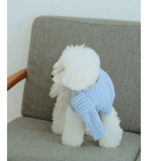 ROPE PICNIC PASSAGE「【DOG】ケーブル編みニットマフラー」|その他|