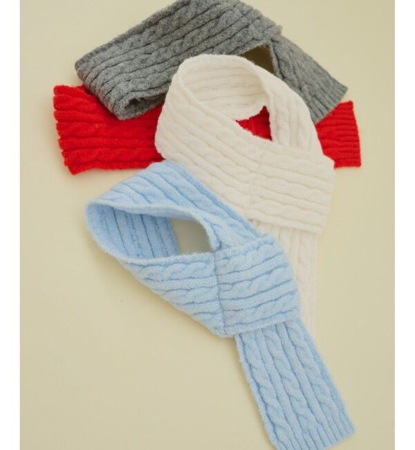 ROPE PICNIC PASSAGE「【DOG】ケーブル編みニットマフラー」|その他|