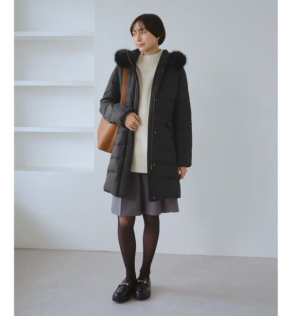 Rope&rsquo;Picnic「【GREEN DOWN/グリーンダウン】ファー付きダウンロングコート/一部WEB限定カラー」|ダウン|