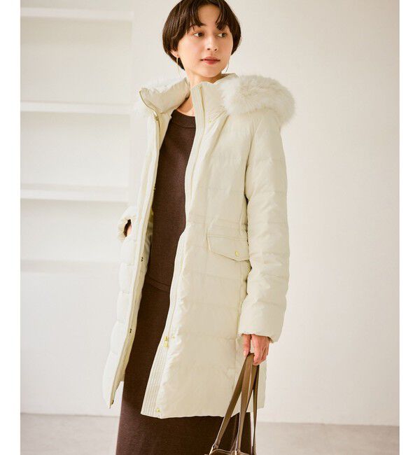 Rope&rsquo;Picnic「【GREEN DOWN/グリーンダウン】ファー付きダウンロングコート/一部WEB限定カラー」|ダウン|