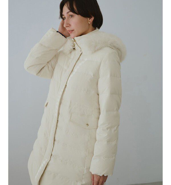 Rope&rsquo;Picnic「【GREEN DOWN/グリーンダウン】ファー付きダウンロングコート/一部WEB限定カラー」|ダウン|