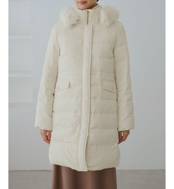 Rope&rsquo;Picnic「【GREEN DOWN/グリーンダウン】ファー付きダウンロングコート/一部WEB限定カラー」|ダウン|