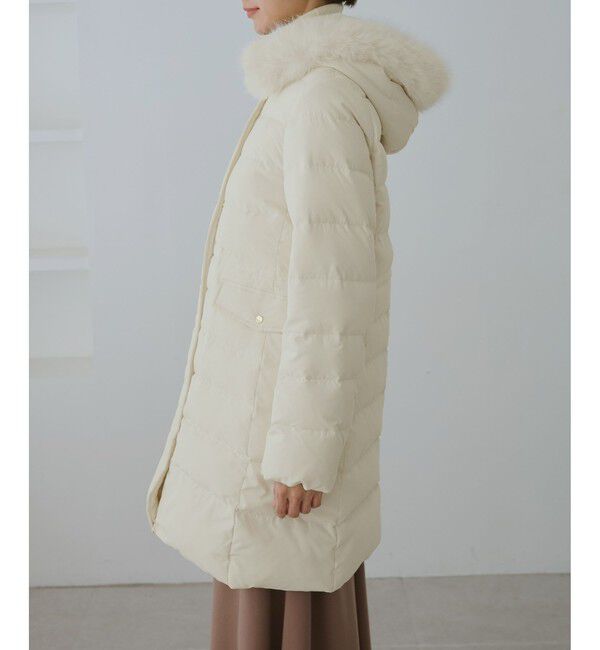 Rope&rsquo;Picnic「【GREEN DOWN/グリーンダウン】ファー付きダウンロングコート/一部WEB限定カラー」|ダウン|