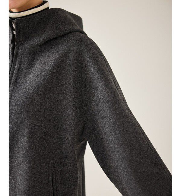 Rope&rsquo;Picnic「【新色追加】ジャージーメルトンシリーズ ジップアップフーデッドコート/無地・チェック/リンクコーデ」|その他|