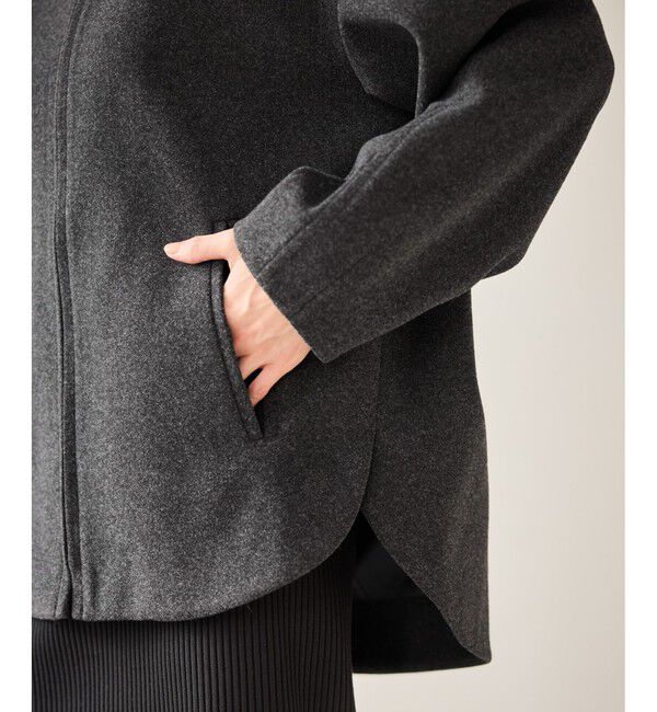 Rope&rsquo;Picnic「【新色追加】ジャージーメルトンシリーズ ジップアップフーデッドコート/無地・チェック/リンクコーデ」|その他|