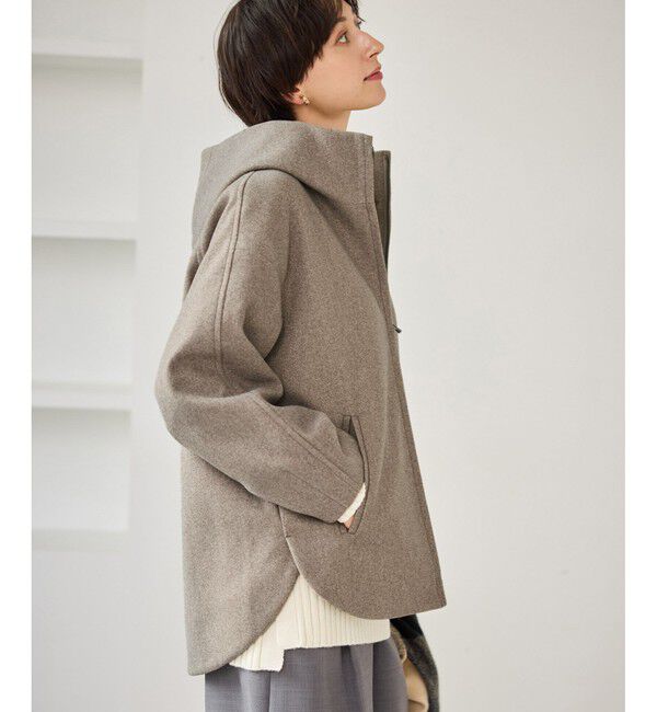 Rope&rsquo;Picnic「【新色追加】ジャージーメルトンシリーズ ジップアップフーデッドコート/無地・チェック/リンクコーデ」|その他|