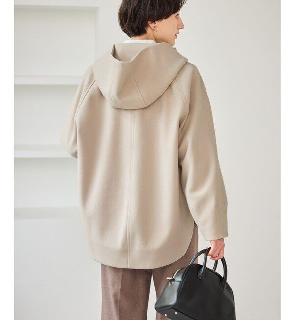 Rope&rsquo;Picnic「【新色追加】ジャージーメルトンシリーズ ジップアップフーデッドコート/無地・チェック/リンクコーデ」|その他|