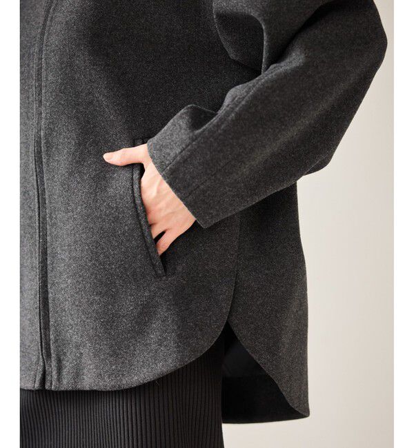 Rope&rsquo;Picnic「【新色追加】ジャージーメルトンシリーズ ジップアップフーデッドコート/無地・チェック/リンクコーデ」|その他|