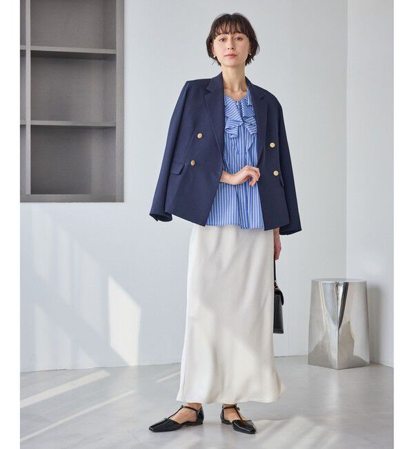 Rope&rsquo;Picnic「ハシゴレース&times;ラッフルフリルブラウス」|シャツ・ブラウス|