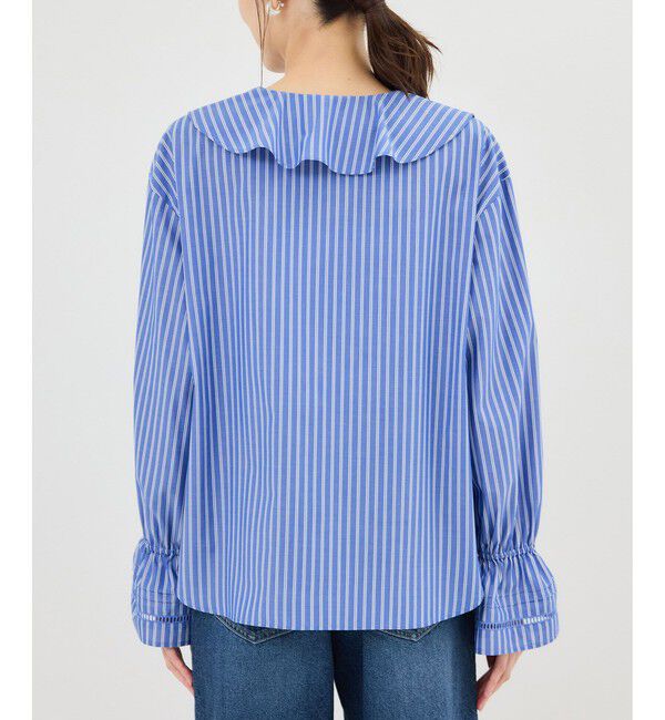 Rope&rsquo;Picnic「ハシゴレース&times;ラッフルフリルブラウス」|シャツ・ブラウス|