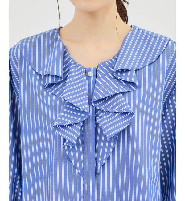 Rope&rsquo;Picnic「ハシゴレース&times;ラッフルフリルブラウス」|シャツ・ブラウス|