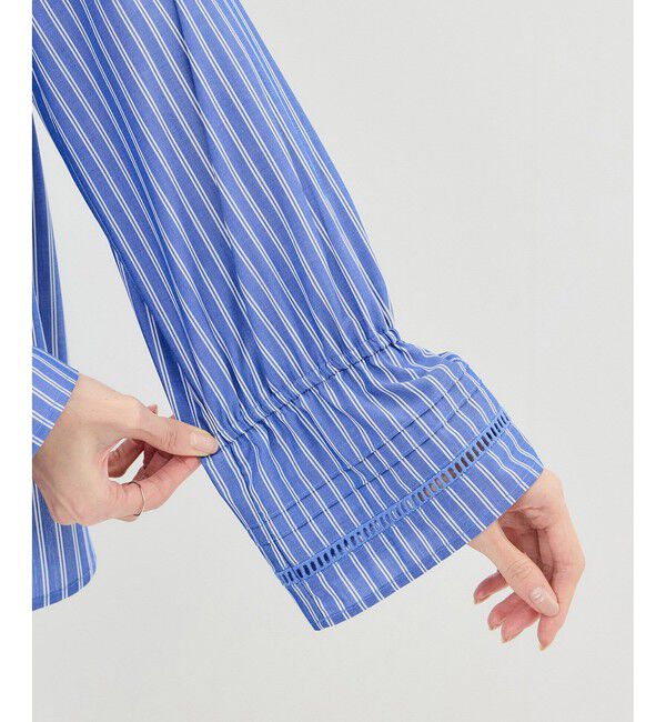 Rope&rsquo;Picnic「ハシゴレース&times;ラッフルフリルブラウス」|シャツ・ブラウス|