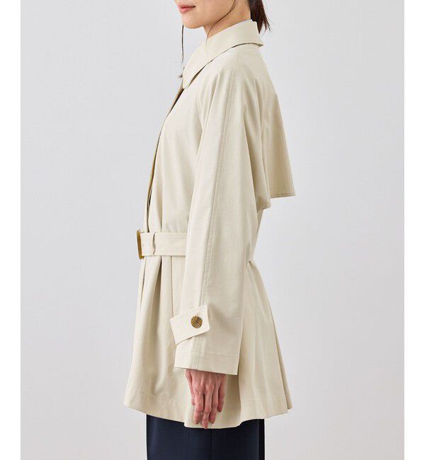 Rope&rsquo;Picnic「ミドル丈ステンカラーコート/撥水・花粉ガード」|ステンカラーコート|