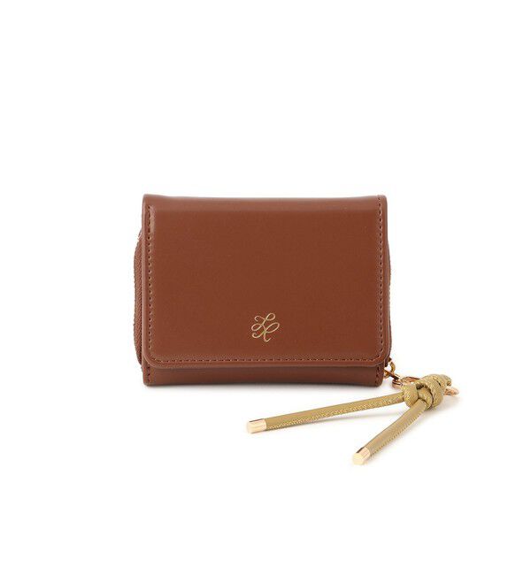 ROPE PICNIC PASSAGE「コードストラップ付き三つ折りウォレット」|財布|ブラウン系(22)