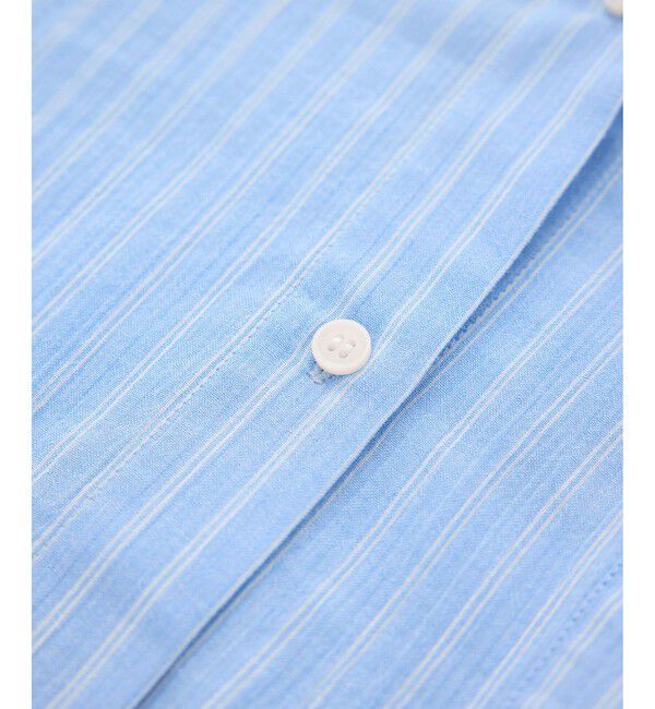 Rope&rsquo;Picnic「お着軽シャツシリーズ コットンボイルフーディーシャツ/接触冷感・通気性」|シャツ・ブラウス|