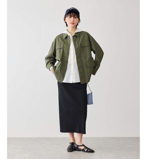 Rope&rsquo;Picnic「お着軽シャツシリーズ コットンボイルフーディーシャツ/接触冷感・通気性」|シャツ・ブラウス|