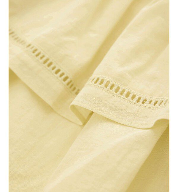 Rope&rsquo;Picnic「お着軽シャツシリーズ コットンボイルレース使いオフショルブラウス/接触冷感・通気性」|シャツ・ブラウス|