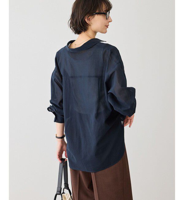 Rope&rsquo;Picnic「お着軽シャツシリーズ コットンボイル2WAYカシュクールシャツ/接触冷感・通気性」|シャツ・ブラウス|