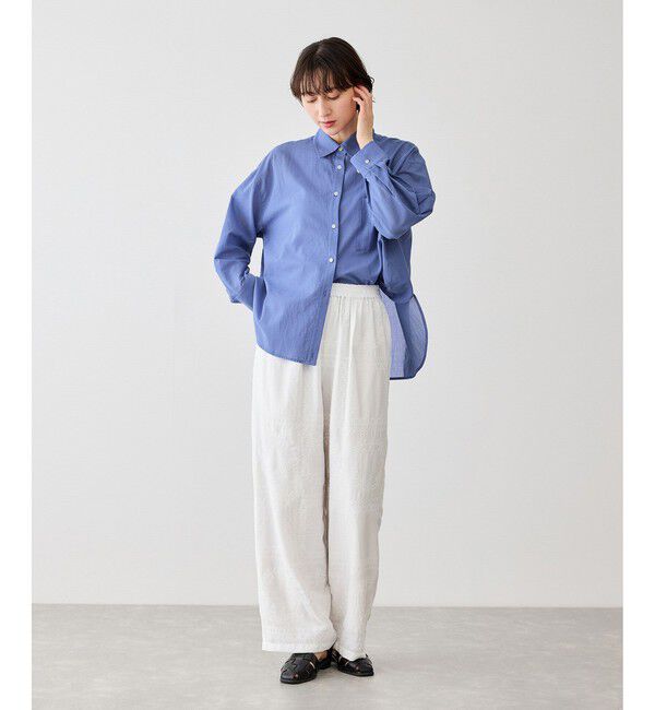 Rope&rsquo;Picnic「お着軽シャツシリーズ コットンボイル2WAYカシュクールシャツ/接触冷感・通気性」|シャツ・ブラウス|