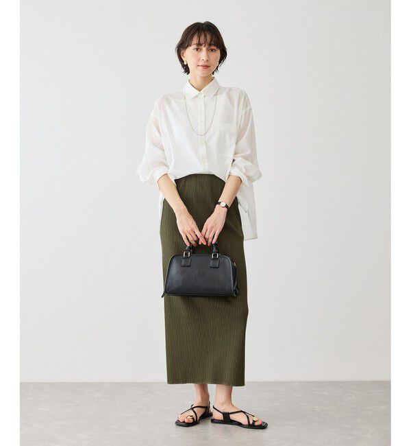 Rope&rsquo;Picnic「お着軽シャツシリーズ コットンボイル2WAYカシュクールシャツ/接触冷感・通気性」|シャツ・ブラウス|