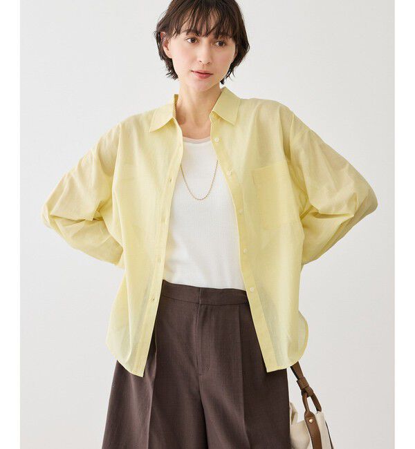 Rope&rsquo;Picnic「お着軽シャツシリーズ コットンボイル2WAYカシュクールシャツ/接触冷感・通気性」|シャツ・ブラウス|