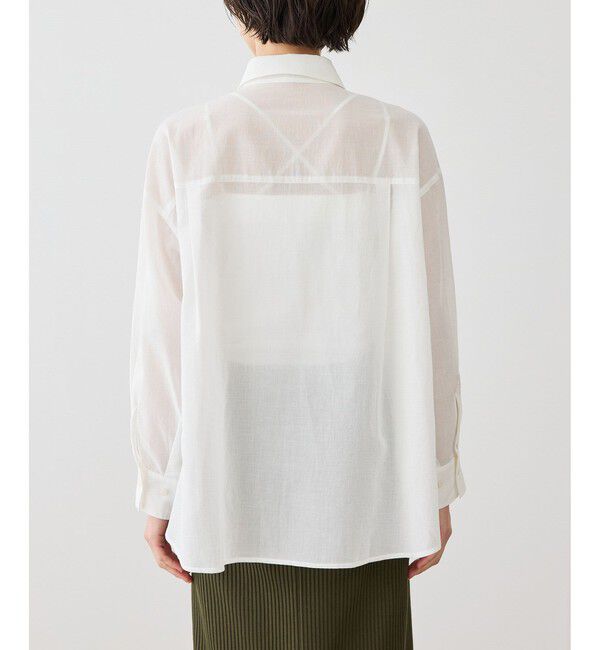 Rope&rsquo;Picnic「お着軽シャツシリーズ コットンボイル2WAYカシュクールシャツ/接触冷感・通気性」|シャツ・ブラウス|