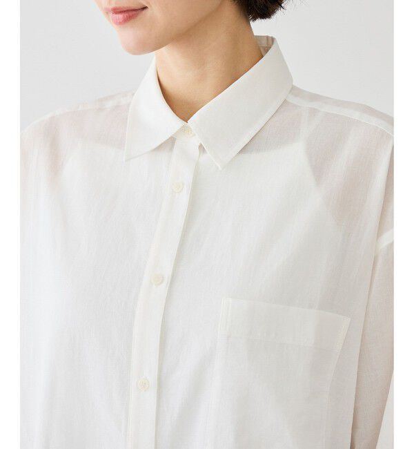 Rope&rsquo;Picnic「お着軽シャツシリーズ コットンボイル2WAYカシュクールシャツ/接触冷感・通気性」|シャツ・ブラウス|