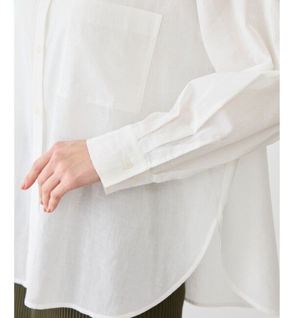 Rope&rsquo;Picnic「お着軽シャツシリーズ コットンボイル2WAYカシュクールシャツ/接触冷感・通気性」|シャツ・ブラウス|