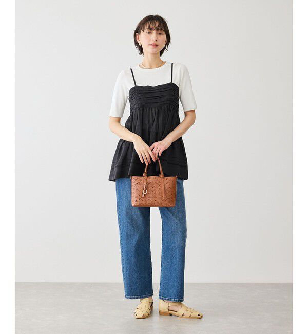 Rope&rsquo;Picnic「お着軽シャツシリーズ コットンボイルキャミソールブラウス/接触冷感・通気性」|シャツ・ブラウス|