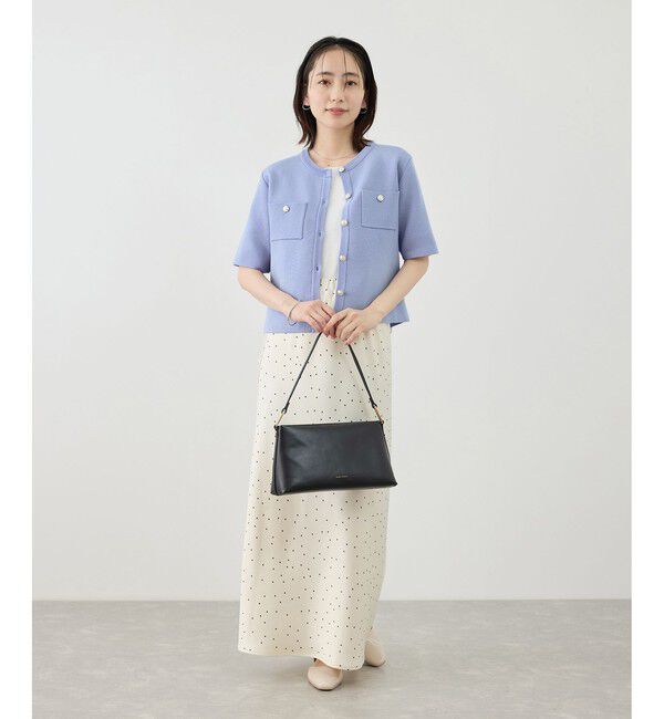 Rope&rsquo;Picnic「ミラノリブ金ボタン半袖カーディガン」|カーディガン|