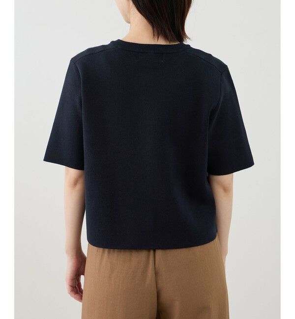 Rope&rsquo;Picnic「ミラノリブ金ボタン半袖カーディガン」|カーディガン|