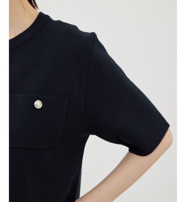 Rope&rsquo;Picnic「ミラノリブ金ボタン半袖カーディガン」|カーディガン|