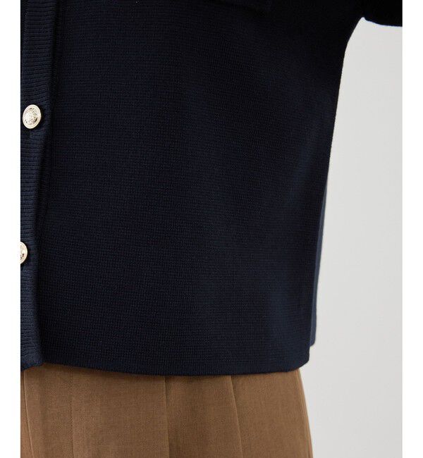 Rope&rsquo;Picnic「ミラノリブ金ボタン半袖カーディガン」|カーディガン|