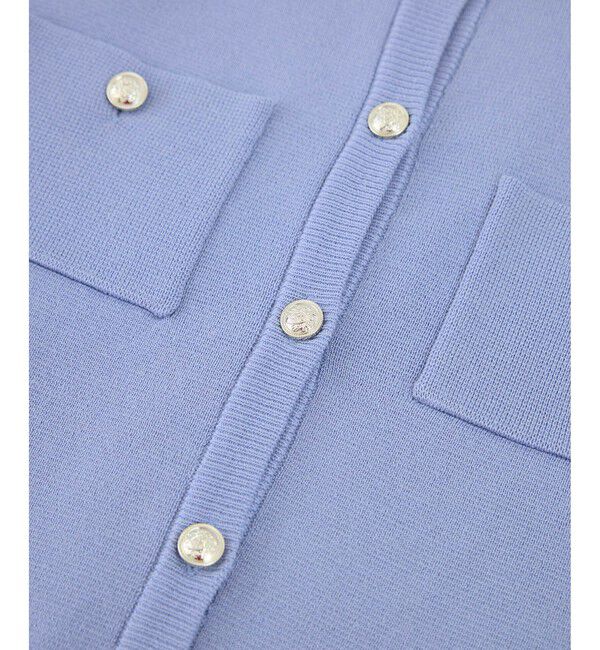 Rope&rsquo;Picnic「ミラノリブ金ボタン半袖カーディガン」|カーディガン|