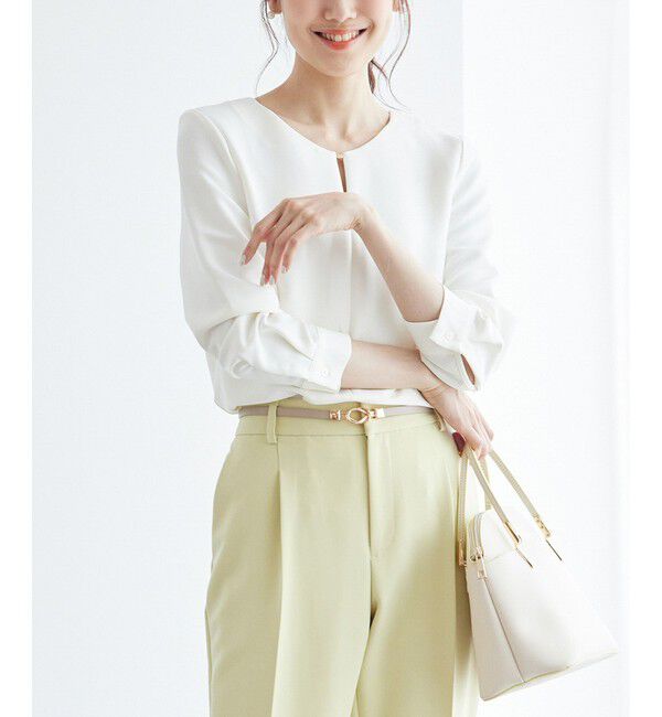 Rope&rsquo;Picnic「360&deg;ウルトラストレッチ フロントホックブラウス/2WAY」|シャツ・ブラウス|