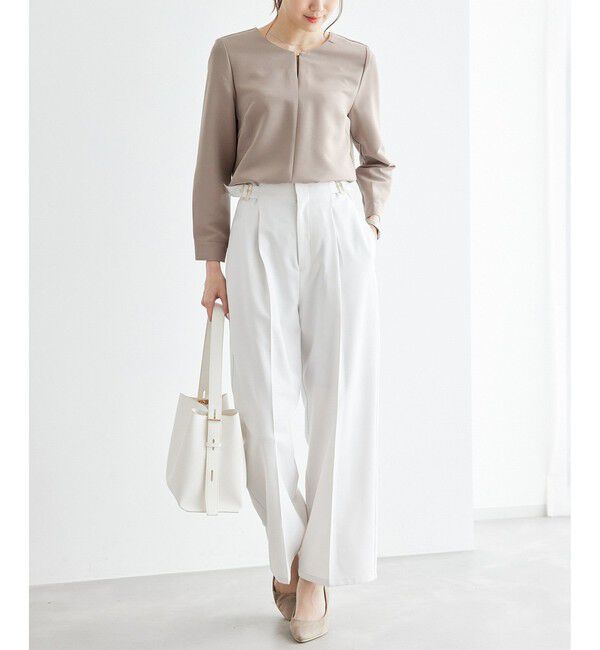 Rope&rsquo;Picnic「360&deg;ウルトラストレッチ フロントホックブラウス/2WAY」|シャツ・ブラウス|