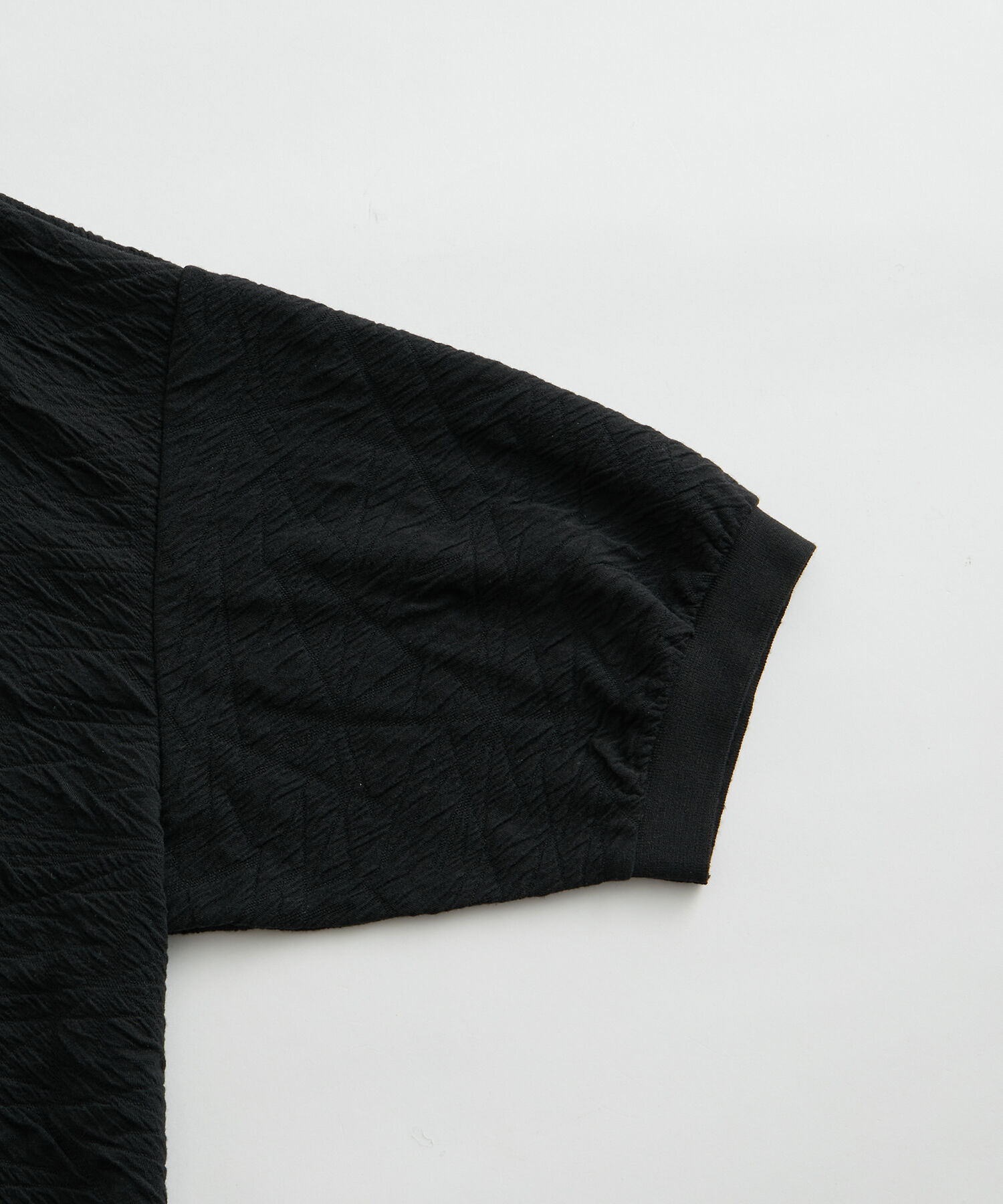 ADAM ET ROPE'「【WEB限定】ハーフスリーブ ジャガード ニットポロ / オーバーサイズ / ストレッチ / ユニセックス」|ポロシャツ|