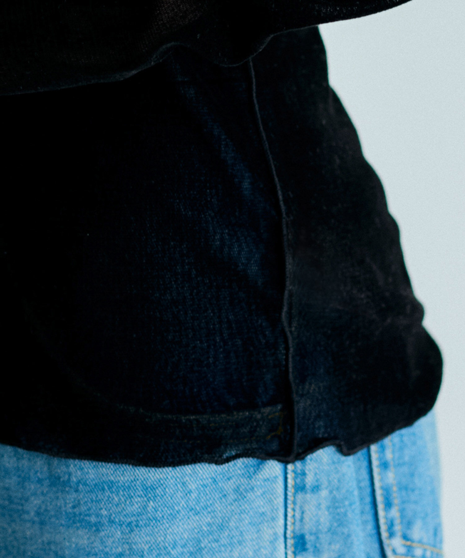 ADAM ET ROPE'「【洗える】クルーネックフロッキープリントプルオーバー」|Tシャツ・カットソー|