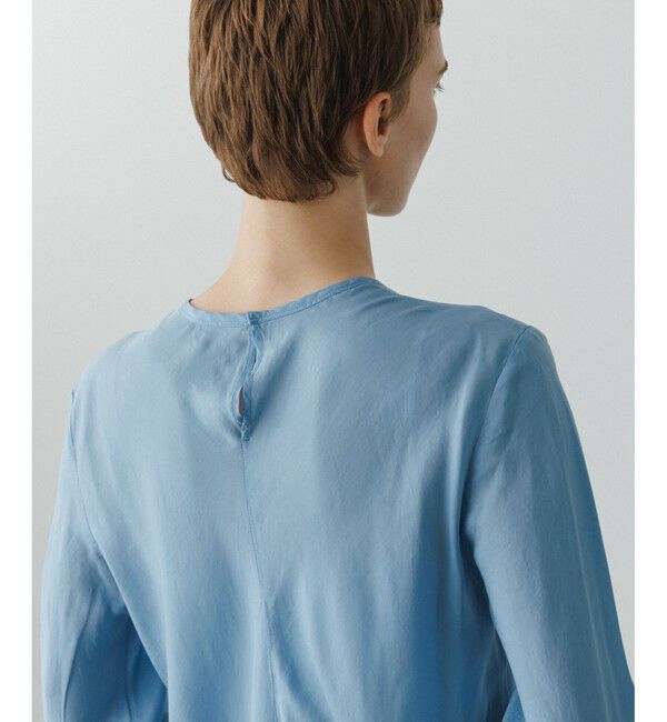 ADAM ET ROPE'「【EMOELLE】ウォッシャブルキュプラブラウス」|シャツ・ブラウス|