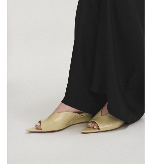 ADAM ET ROPE'「ポインテッドウェッジミュール」|サンダル|