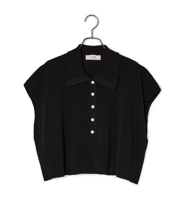 ADAM ET ROPE'「【WEB限定】・【サステナブル】ニットポロTEE」|ポロシャツ|