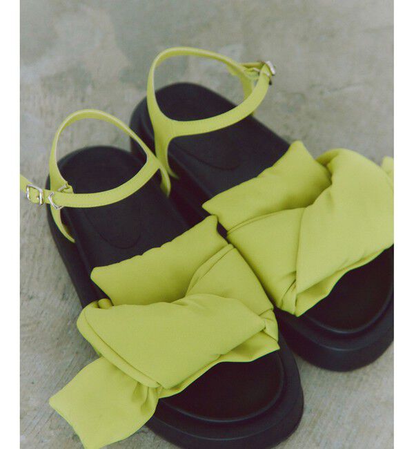 ADAM ET ROPE'「【撥水】ノットデザインボリュームサンダル」|サンダル|