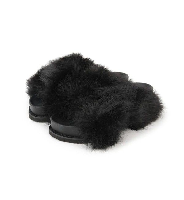 ADAM ET ROPE'「ボリュームファーサンダル」|サンダル|