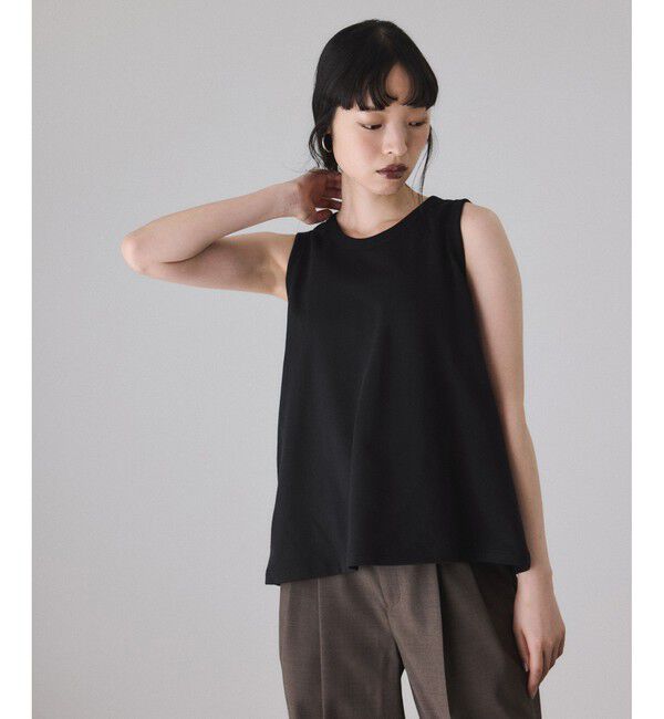 ADAM ET ROPE'「カスタマイズスリーブミニ裏毛トップス」|Tシャツ・カットソー|