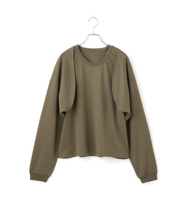 ADAM ET ROPE'「カスタマイズスリーブミニ裏毛トップス」|Tシャツ・カットソー|