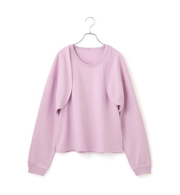 ADAM ET ROPE'「カスタマイズスリーブミニ裏毛トップス」|Tシャツ・カットソー|