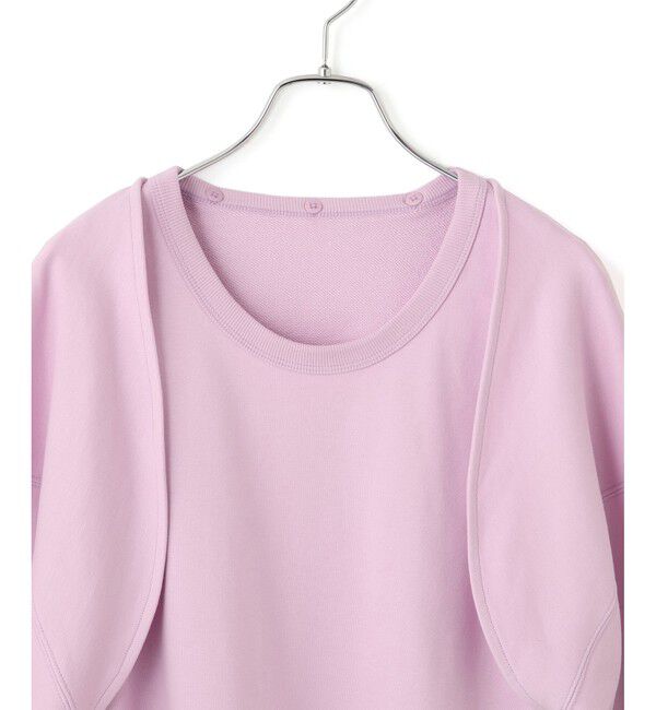 ADAM ET ROPE'「カスタマイズスリーブミニ裏毛トップス」|Tシャツ・カットソー|