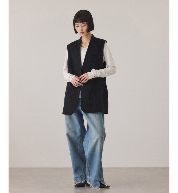 ADAM ET ROPE'「エンブロイダリージレ」|ベスト・ジレ|