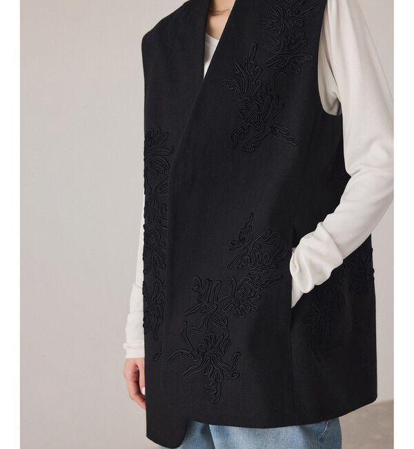 ADAM ET ROPE'「エンブロイダリージレ」|ベスト・ジレ|